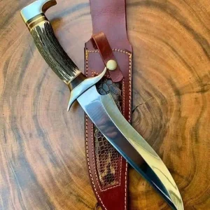 Handmade Damascus Steel Bowie Knife-10 Inch